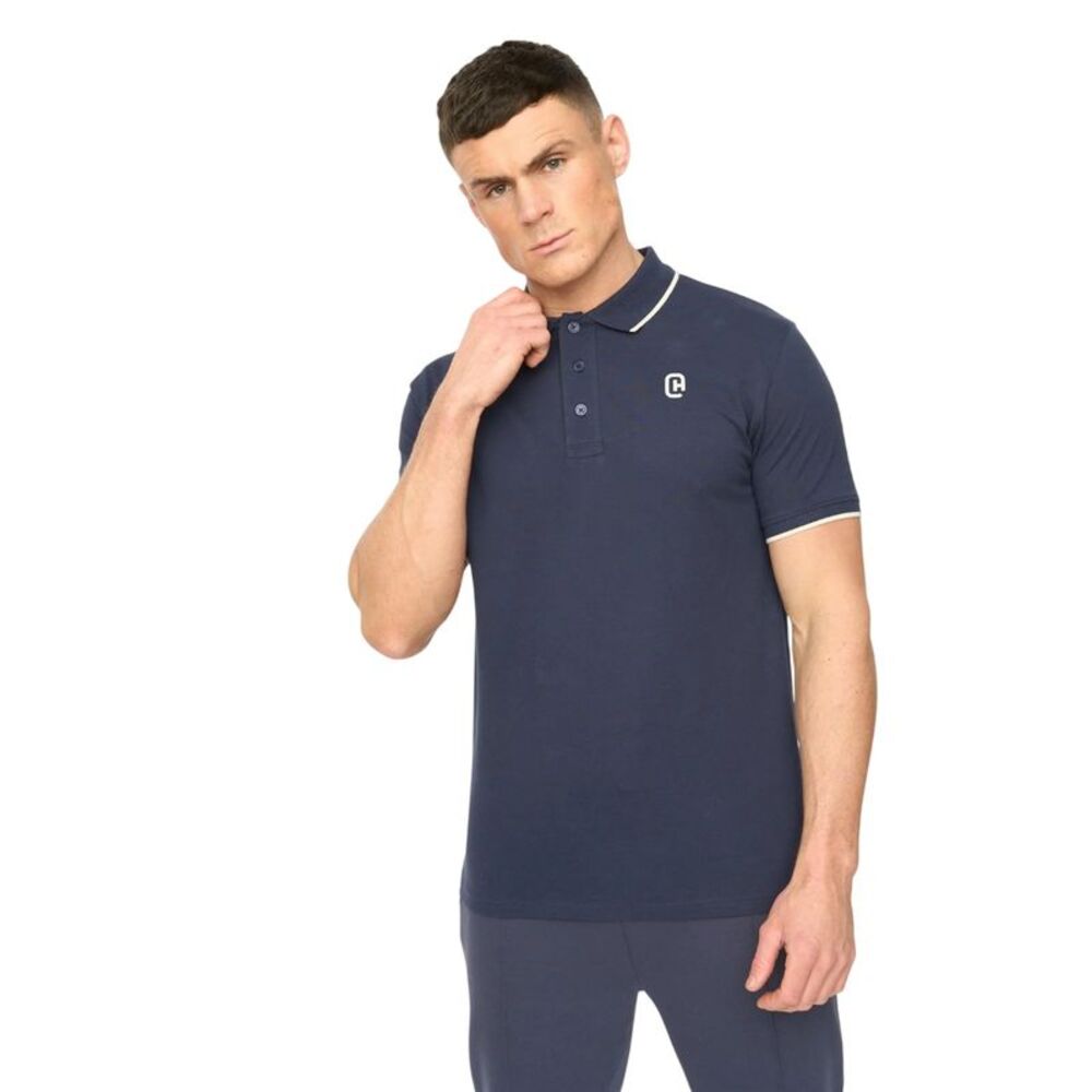 Crosshatch Mens Crufton Polo Shirt / Navy